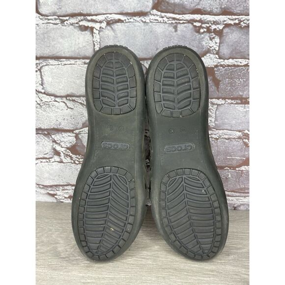 Crocs Isabella Black Jelly Ballet Peep Toe Cut Out Sandals Women Sz 10M US/41EU - Picture 6 of 16